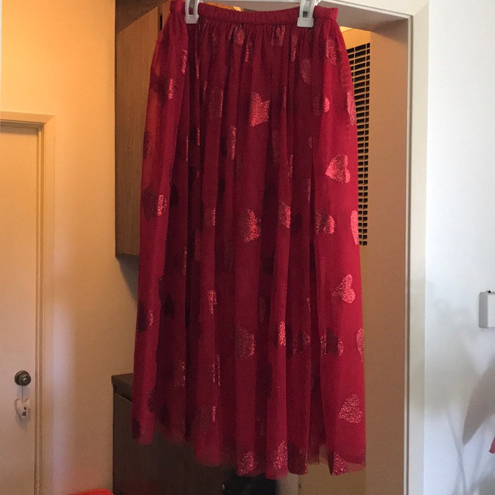 Sequin heart skirt
